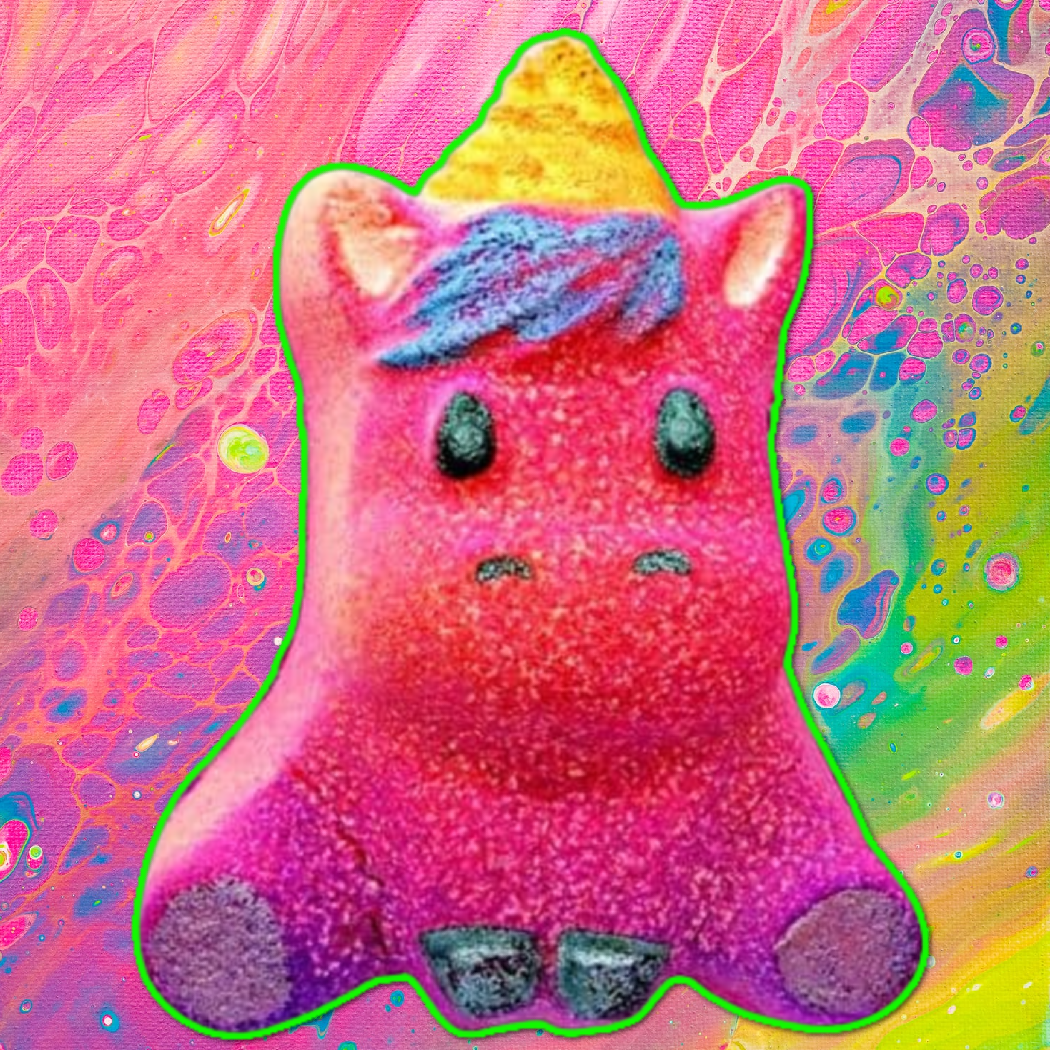 Raspberry Lemonade Unicorn Bath Bomb Vegan Handmade Artisan