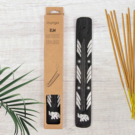 Incense Holder - Black Elephant