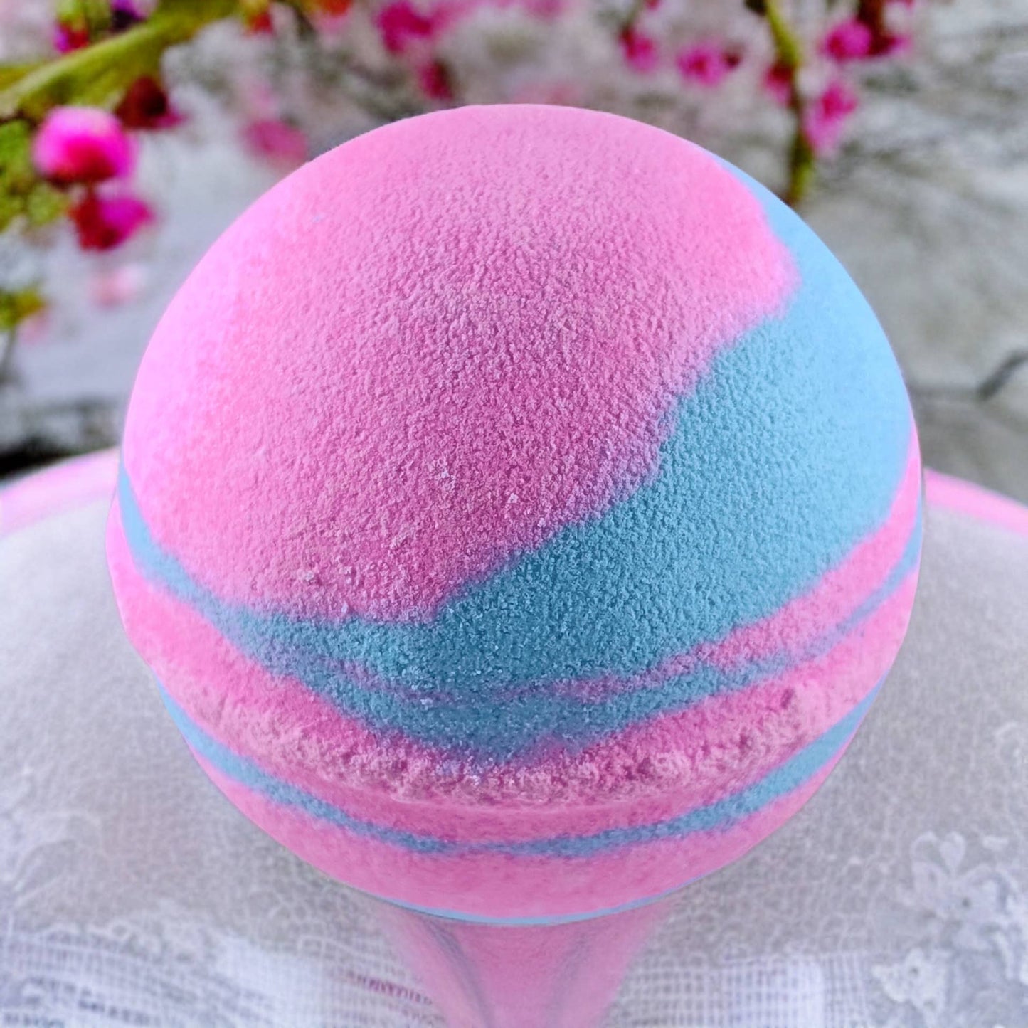 Bubblegum Fizzy Bath Bomb Vegan Handmade Artisan